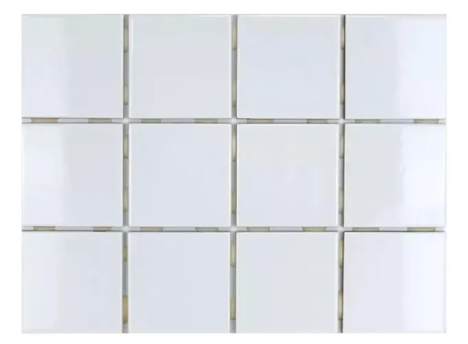 Pastilha Cerâmica Ibérica Branca 10x10 cm