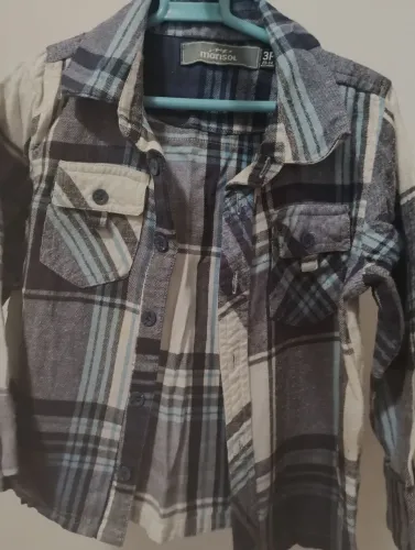 Camisa Xadrez Infantil Flanelada Marisol - Tam 3P