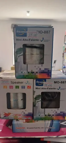 Mini Alto-Falante Atom