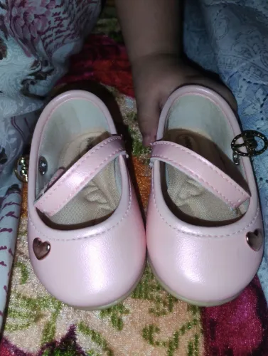Sapato para bebê cor rosé 