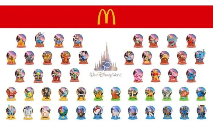 Coleção 50 anos Disney Mc Donalds
