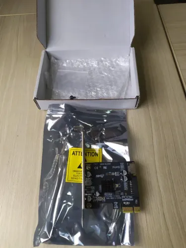 Adaptador PCIe Tipo-C Frontal, Cartão de Expansão, PCI Express, Express 2.0, X1, USB 3.2