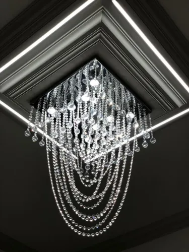 Lustre de Cristal Sala de Tv
