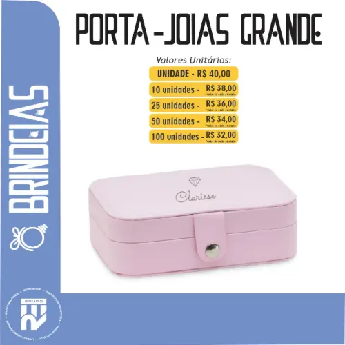 Porta-Joias 11 x 16 cm - Brindes Personalizados Brindeias