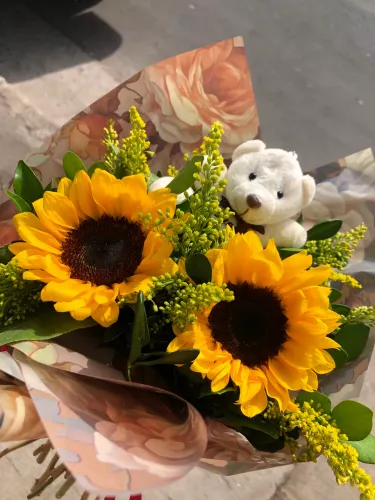 Buquê de girassol , buquê romântico , buquê de presente , buque, floricultura