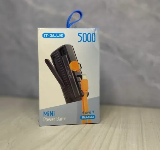 Carregador portátil 5 mil mAh- ENTREGA A DOMICÍLIO