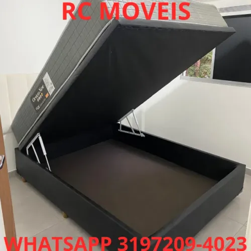 Cama Box Baú Casal Inteiriço 1.38x1.88 - Qualidade, Espaço e Sofisticação