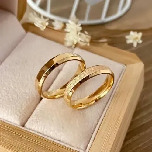 Anéis de Casamento em banho de Ouro