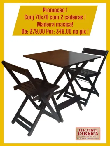 Mesas e Cadeiras Dobráveis - Super Promoção - Atacado e Varejo