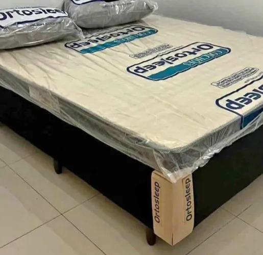 Cama Box Casal colchão D33 Ortosleep - Conforto e Qualidade