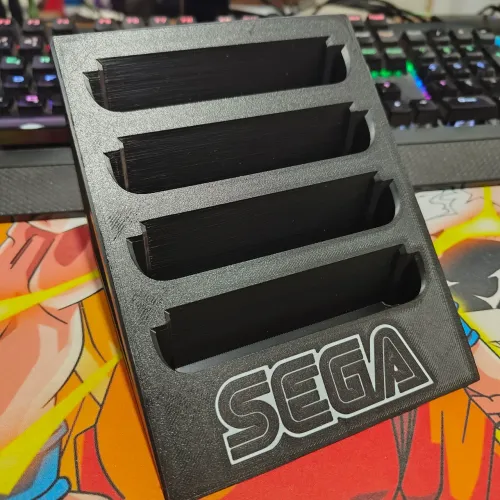 Suporte para Cartuchos de Mega Drive na cor Preta