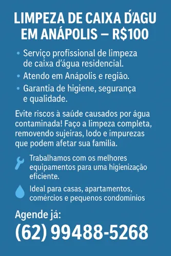 Limpeza em caixa d´gua