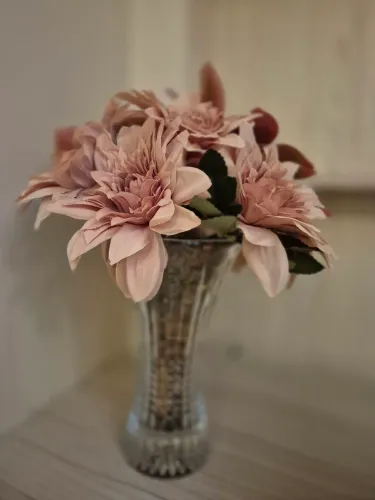 Vaso Decorativo com Flores Artificiais