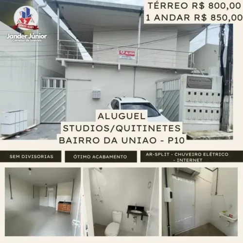 LEIA O ANÚNCIO- Quitinetes/Studios/Apartamentos modernos no Bairro da União - Parque 10