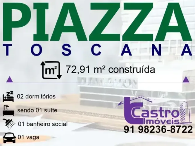 Entrega de imediato! PIAZZA TOSCANA. 2/4. 1 vaga. W362