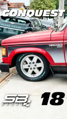 Roda aro 18 Chevrolet D20 Conquest prata 6x139 novas