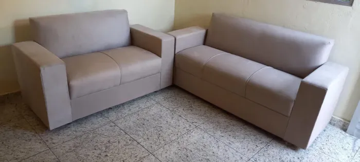 Conjunto de sofá de 2 e 3 lugares