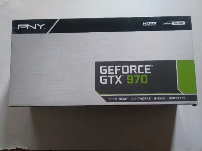 Caixa vazia placa de vídeo VGA PNY GTX 970