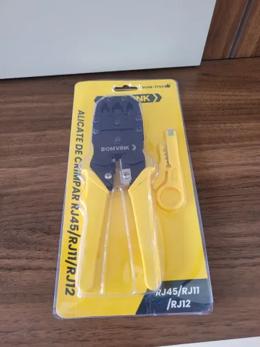 Alicate Crimpador RJ45/RJ11 com Decapador Super Prático