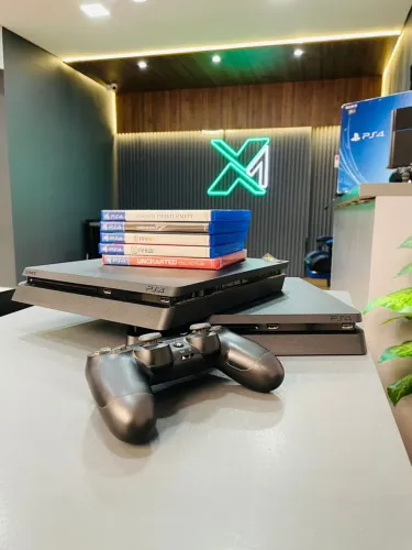 Ps4 slim pronta entrega + jogo + garantia 