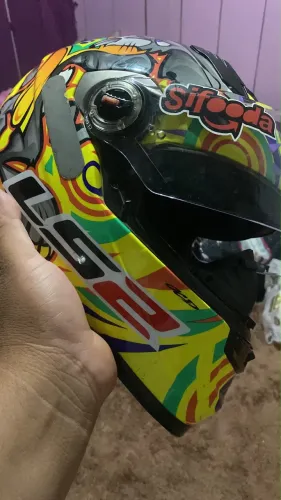 Capacete Ls2 tribal amarelo n58