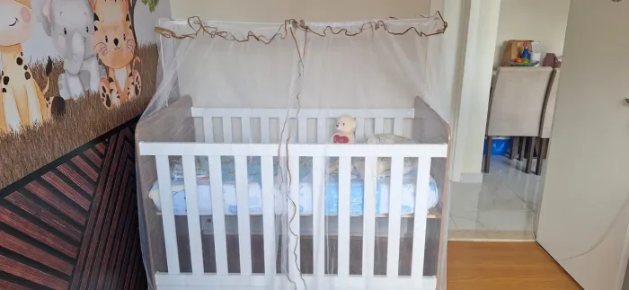 Berço Americano 3 em 1 Ben MDF + Mini Cama e Sofá -  Preço para vender rápido!!!