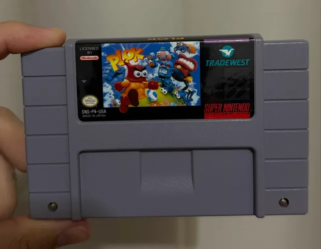 Plok near mint super Nintendo