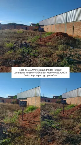 VENDE-SE LOTES EM NOVA GLÓRIA