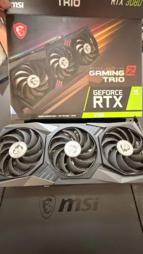 Placa de Vídeo MSI GeForce RTX 3080 Gaming Z Trio 10GB GDDR6X - Usada (Excelente Estado)