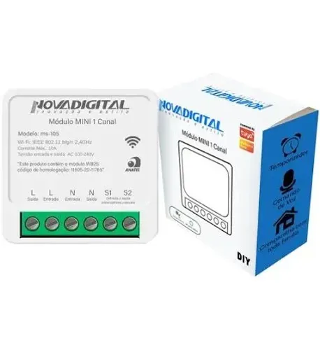 Mini interruptor inteligente 1 canal | FAÇO INSTALAÇÃO E PROGRAMAÇÃO