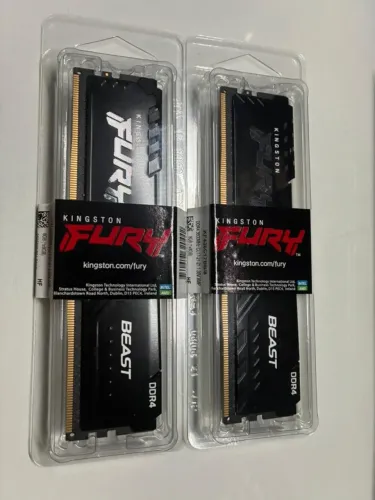 Memória ram Kingston 2x 8gb 3600mhz CL16 Lacradas