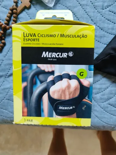 Luvas de academia e ciclismo mercur tamanho g