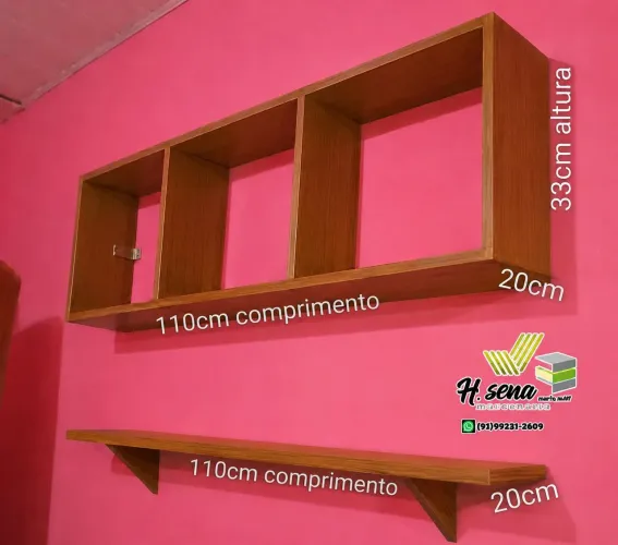 Nicho e prateleira 100% mdf