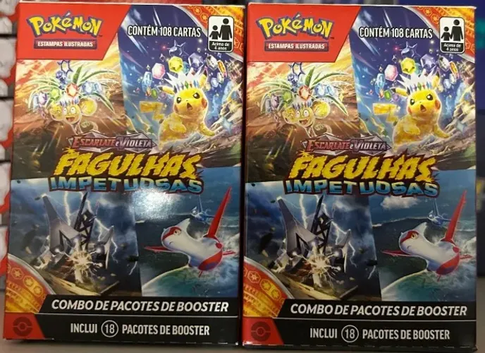 Pokémon - Mini Display - Combo de Boosters - Fagulhas Impetuosas