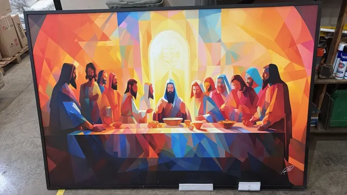 Quadro decorativo Ceia Jesus