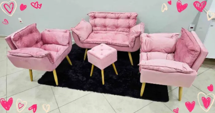 Kit Poltronas e namoradeira