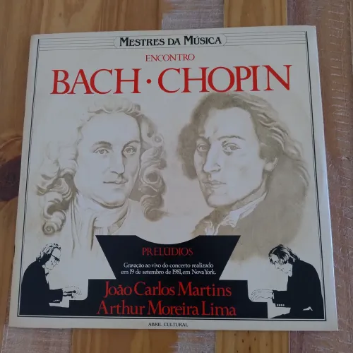 LP duplo Encontro Bach Chopin Martins Moreira Lima