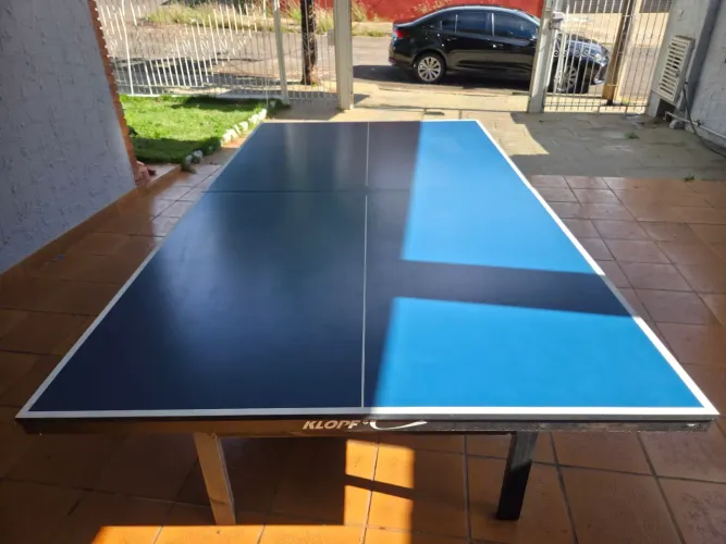 MESA DE PING PONG KLOPF DOBRÁVEL E COM RODINHAS 