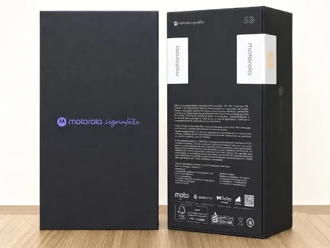 Motorola Signature 512GB Verde Oliva - Lacrado com NF e 1 ano de garantia