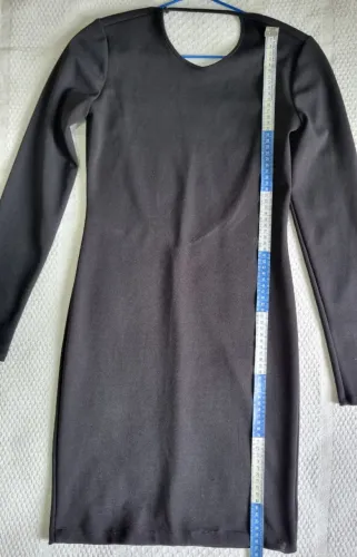 Vestido Zara Preto Original Manga Longa Tam. M - Excelente Estado