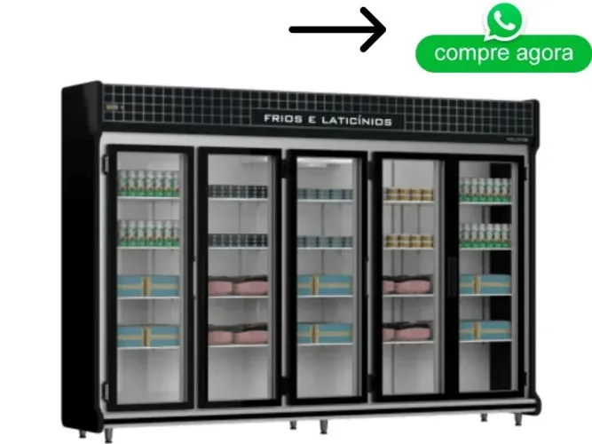 Expositor Refrigerado 5 Portas Polo Frio
