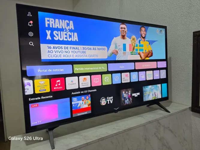 Smart TV LG 4K, com alexa, funcionando perfeitamente sem defeitos