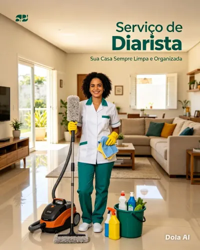 Diarista, chame para deixar o seu lar ou sua empresa limpo brilhando