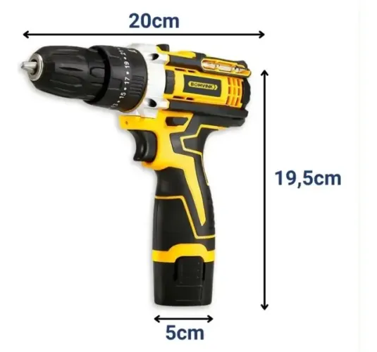 Parafusadeira 12v, perfeita para seu uso 
