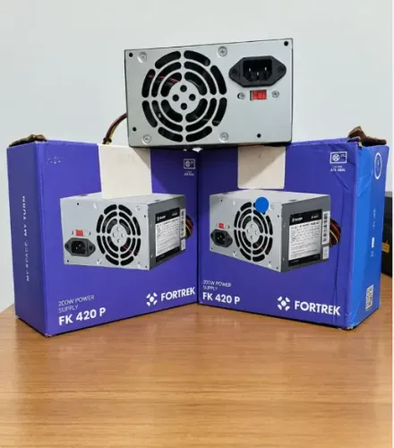 Kit 3 Fontes ATX Fortrek FK 420P 200W para PC