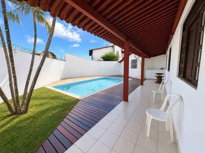 CASA AMPLA NO SAN VALE - NATAL/RN | TERRENO DE 800 m² COM PISCINA
