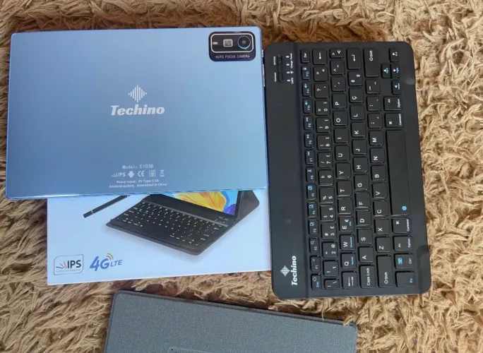 Tablet na caixa