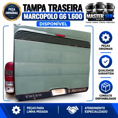 Tampa traseira Marcopolo G6 1.600 disponível