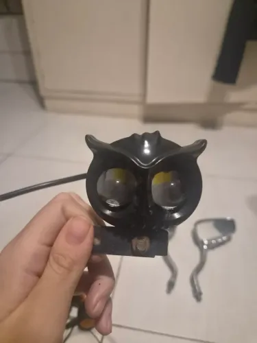Par Farol De Milha / Auxiliar LED Coruja Para Moto Custom / Trail / Cafe Racer