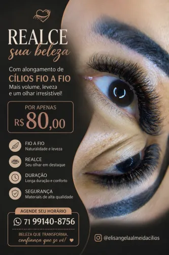 Extensão De Cílios Fio a Fio